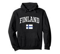 Bandera Vintage de Finlandia Love Your Country Sudadera con Capucha