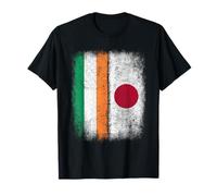 Bandera Vintage de Japón Irlanda Día de San Patricio japonés-irlandés Camiseta