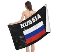 Bandera Vintage De Rusia Toalla De Baño Sin Arena Sábana De Baño Secado Rápido Toalla De Playa para Hogar Hotel Gimnasio Sauna 80X130Cm