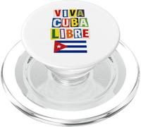 Bandera Viva Cuba Libre PopSockets PopGrip para MagSafe