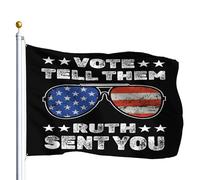 Bandera Vota Diles que Ruth te envió Dicho americano Bandera Náutica | Aficionados 3x5 FT Impermeable Estandarte Colores Vivos Flag Calle Carnaval