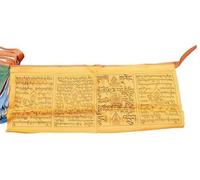 Banderas al aire libre, banderas de oración, bandera del Tíbet, budista tibetano, banderas de oración de colores, caballos de viento, banderas de yoga de meditación hechas a mano, 3 metros, 10 piezas