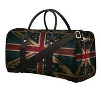 Banderas americanas británicas, bolsa de viaje para mujeres, hombres, niñas, niños, fin de semana, bolsa de noche, bolsa de equipaje de cabina para deportes, gimnasio, yoga, color, 22.7L, Organizador