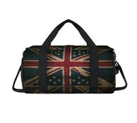 Banderas americanas británicas, bolsa deportiva con compartimento para zapatos, bolsas de fin de semana, viajes, gimnasio, organizador de equipaje para mujeres, hombres, niños y niñas