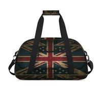 Banderas americanas británicas para mujeres, hombres, niños y niñas, bolsa de viaje para fin de semana, bolsa de viaje de 24 L, bolsa de deporte para gimnasio, bolsa de práctica, color, 24 L,