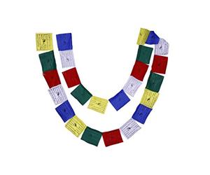 Banderas budistas tibetanas del rezo que agitan (Lungta) Mantras y caballos del viento- FH-FLAG-102(M1) …