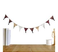 Banderas con estandarte - Decoración Guirnalda de Tela de algodón para Shower de 9 pies, Banderas con Pancarta | Pancarta Conn estamina de algodón para la Fiesta de cumpleaños de la habitación