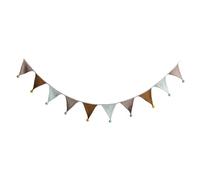 Banderas con estandartes | Guirnalda de banderines de Tela de algodón de 9 pies, Guirnalda de estandarte de Colores para Shower, Dormitorio, jardín, Aula, guardería, habitación de los niños,