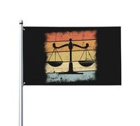Banderas de 3x5 pies Balanza de la Justicia para Abogados Bandera de Regalo Bandera Divertida para Jardín Bandera para Casa Banderas para Exteriores Banderas para Patio Bandera para Desfile Tapi