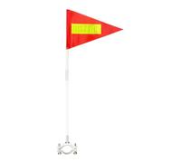 Banderas de ATV con poste, reflectante, impermeable, ajustable, con poste, herramienta de seguridad de de aleación de aluminio, para niños, adultos, camping, hogar, trabajo, viajes