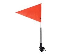 Banderas de bicicleta con poste para safetys - Banderas de seguridad para bicicletas con de fibra de vidrio y clase de montaje | Pies de alta estabilidad Bandera de bicicleta Impermeable y