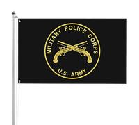 Banderas de Bienvenida Cuerpo de Policía Militar del Ejército Exterior | Estandarte para Calle 3x5 FT Impermeable Estandarte Con Ojales Bandera De Exterior para Interior Fiestas