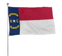 Banderas de Bienvenida Estado de Carolina del Norte 1885-1991 Estandarte | de Jardín para Pared 3x5 FT Doble Cara Estandarte de Césped Impermeable Bandera Pirata para Calle Hogar