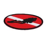 Banderas de buceo bordadas, parches para planchar, mochilas, bolsos, banderas multifuncionales, insignia de buceo, bandera de buceo para coser en la bandera, insignia de buceo, para hombres y mujeres