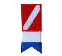 Banderas de buceo bordadas, parches para planchar, mochilas, bolsos, banderas multifuncionales, insignia de buceo, bandera de buceo, insignia de buceo, insignia de buceo para adultos