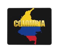 Banderas De Colombia Alfombrilla De Ratón Base De Goma Alfombrillas De Mouse Bordes Cosidos Alfombrilla para Ratón para Pc Computadora Hogar 25X30Cm