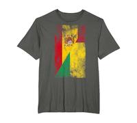 Banderas de España Guinea-Bissau - Español Bissau-Guinea Camiseta, Hombre Tallas Grandes, Asfalto, 2X Alto