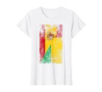 Banderas de España Guinea-Bissau - Español Bissau-Guinea Camiseta, Mujer, Blanco, M