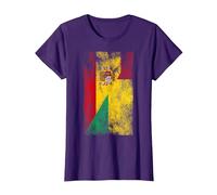 Banderas de España Guinea-Bissau - Español Bissau-Guinea Camiseta, Mujer, Morado, 3XL