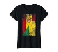 Banderas de España Guinea-Bissau - Español Bissau-Guinea Camiseta, Mujer, Negro, XL