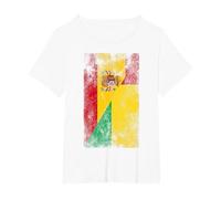 Banderas de España Guinea-Bissau - Español Bissau-Guinea Camiseta, Mujer Tallas Grandes, Blanco, 3XL Grande