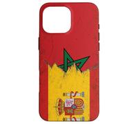 Banderas de España y Marruecos - Español Marroquí Carcasa para iPhone 16 Pro Max
