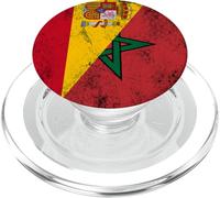 Banderas de España y Marruecos - Español Marroquí PopSockets PopGrip para MagSafe