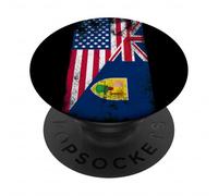 Banderas de Estados Unidos Turks & Caicos - Estados Unidos de América, T & C Islander PopSockets PopGrip Adhesivo