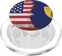 Banderas de Estados Unidos Turks & Caicos - Estados Unidos de América, T & C Islander PopSockets PopGrip para MagSafe