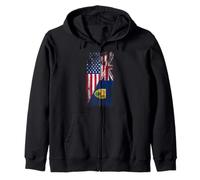Banderas de Estados Unidos Turks & Caicos - Estados Unidos de América, T & C Islander Sudadera con Capucha