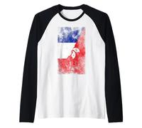 Banderas de Francia y Hong Kong - Hong Konger francés Camiseta Manga Raglan