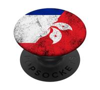 Banderas de Francia y Hong Kong - Hong Konger francés PopSockets PopGrip Adhesivo