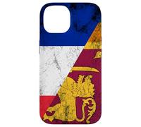 Banderas de Francia y Sri Lanka - Sri Lanka francés Carcasa para iPhone 14