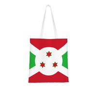 Banderas de la bandera de Burundi. Lona ligera, asas dobles, elegante bolsa de mano para mujer, perfecta para ir de compras, trabajar y llevar todos los días.