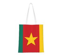 Banderas de la bandera de Camerún. Lona ligera, asas dobles, elegante bolsa de mano para mujer, perfecta para ir de compras, trabajar y llevar todos los días.