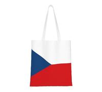 Banderas de la bandera de la República Checa. Lona ligera, asas dobles, elegante bolsa de mano para mujer, perfecta para ir de compras, trabajar y llevar todos los días.