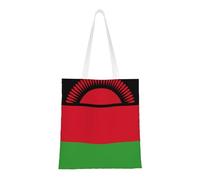 Banderas de la bandera de Malawi. Lona ligera, asas dobles, elegante bolsa de mano para mujer, perfecta para ir de compras, trabajar y llevar todos los días.