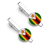 Banderas De La República De Zimbabue Accesorios Para De Hombre Clásico Regalo Barra De Corbata Clips De Corbata Negocios
