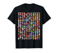 Banderas de los Países Mapa Mundial de Banderas de Corazón para Niños Camiseta