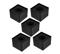 Banderas de Micrófono Cuadradas Negras Abs, 5 Piezas