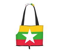 Banderas de Myanmar con estampado de bandera de Myanmar, para perros pequeños, gatos y conejos
