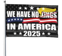 Banderas de No Kings In America de 3x5 pies Salvemos la Democracia Anti Anti 8647 Arte de pared para exteriores