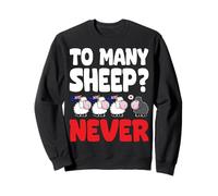 Banderas de ovejas Negras To Many Sheep Never Australia Sudadera