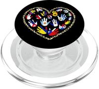 Banderas de países Latinos hispanos. PopSockets PopGrip para MagSafe