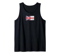Banderas de Reino Unido e Inglaterra - Inglés británico Camiseta sin Mangas