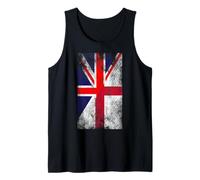 Banderas de Reino Unido e Inglaterra - Inglés británico Camiseta sin Mangas