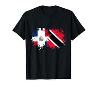Banderas de República Dominicana y Trinidad y Tobago Camiseta