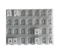 Banderas de silicona flexible para llavero, moldes colgantes, textura de silicona para manualidades de yeso y decoración del hogar