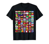 Banderas de todos los países del mundo 287 bandera internacional Camiseta