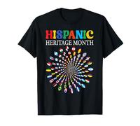 Banderas del Mes Nacional de la Herencia Hispana Todos los países Latinos Camiseta